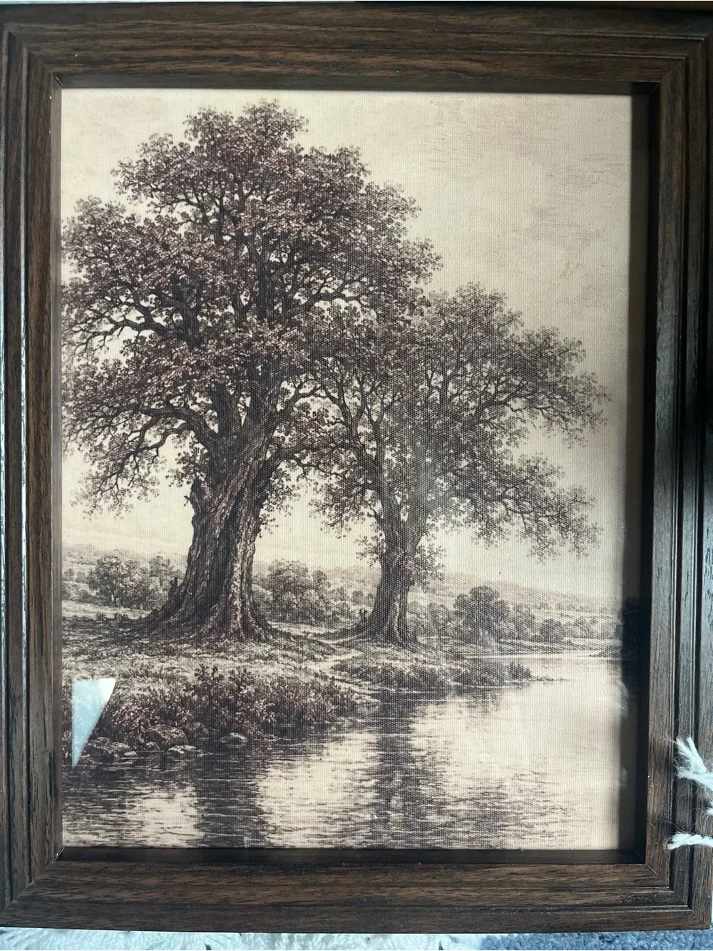 Rustic Brown Framed Landscape Wall Art - Home Accents